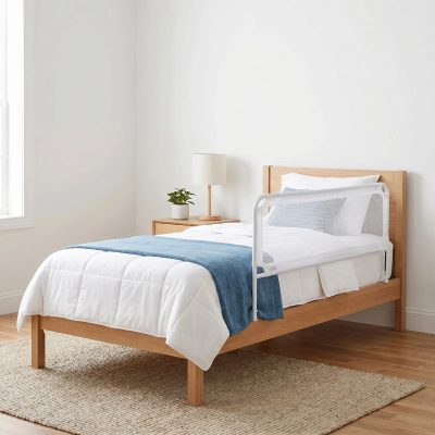 Grade De Cama Box Proteção Para Criança Idoso Bebê Criança Branco Lisa
