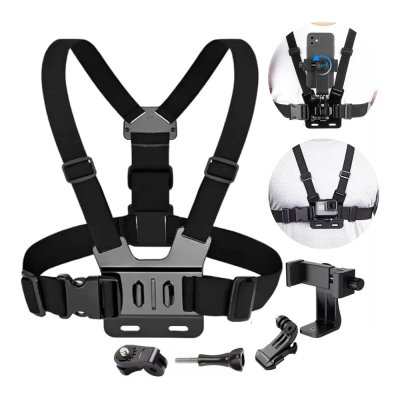 Suporte Peitoral Celular GoPro Moto Bike Câmera De Ação